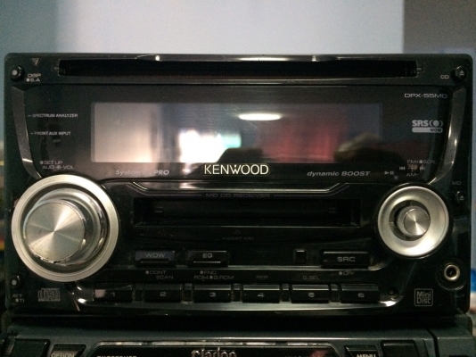 KENWOOD DPX-55MD CD-RW MD-RW AUX กราฟฟิกหน้าจอ ลูกเล่นเยอะ มือ2 ญี่ปุ่น