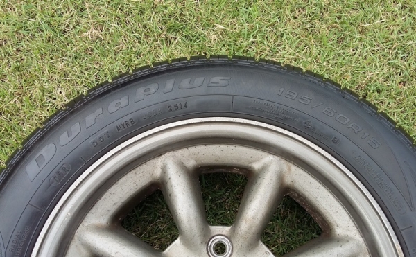 ล้อ,Watanabe F8 15"F6.5-R7 Of15 4H114.3 ยางปี14 20,000 ล้อ,Watanabe F8 15"F6.5-R7 Of15 4H114.3 ยางปี14 20,000