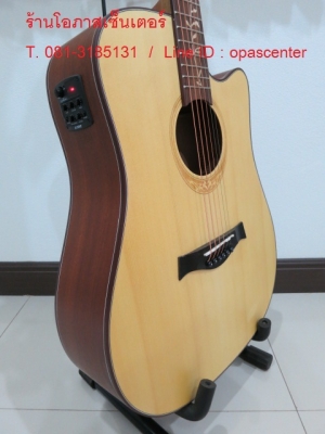 กีต้าร์โปร่งเว้าไฟฟ้า Amari รุ่น AM-419C สีไม้ด้าน คอสลัก ของใหม่ EQ อย่างดี