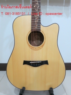 กีต้าร์โปร่งเว้าไฟฟ้า Amari รุ่น AM-419C สีไม้ด้าน คอสลัก ของใหม่ EQ อย่างดี