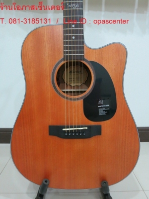 กีต้าร์โปร่งเว้าไฟฟ้า Mantic รุ่น AG-2CE สีน้ำตาล ไม้มะฮ็อก ของใหม่ มือหนึ่ง EQ อย่างดี