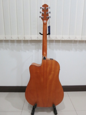 กีต้าร์โปร่งเว้าไฟฟ้า Mantic รุ่น AG-2CE สีน้ำตาล ไม้มะฮ็อก ของใหม่ มือหนึ่ง EQ อย่างดี