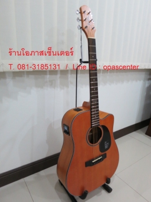 กีต้าร์โปร่งเว้าไฟฟ้า Mantic รุ่น AG-2CE สีน้ำตาล ไม้มะฮ็อก ของใหม่ มือหนึ่ง EQ อย่างดี