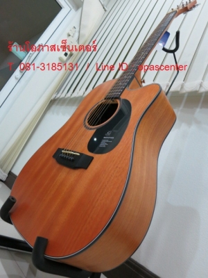 กีต้าร์โปร่งเว้าไฟฟ้า Mantic รุ่น AG-2CE สีน้ำตาล ไม้มะฮ็อก ของใหม่ มือหนึ่ง EQ อย่างดี