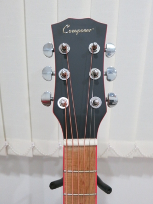 กีต้าร์โปร่งเว้า Composer สีดำ ขัดด้าน สวยมาก ของใหม่ มือหนึ่ง