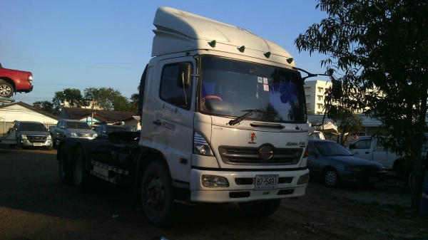 รถบรรทุก HINO 10 ล้อใหญ่ เมก้า ปี2005 หัวลาก 2 เพลา เครื่อง 260 แรง ราคา 890,000 บ.รถอยู่สระบุรี