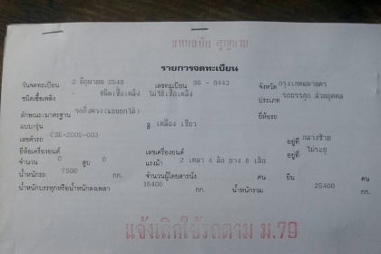 ขาย หางเทนเลอร์ SCKเซมิตปี48 ดั้ม 2เพา ยาว8.50ม สภาพดีสวยช่วงล่างเดิมๆพร้อมใช้ ทะเบียนพร้อมโอน ขาย หางเทนเลอร์ SCKเซมิตปี48 ดั้ม 2เพา ยาว8.50ม สภาพดีสวยช่วงล่างเดิมๆพร้อมใช้ ทะเบียนพร้อมโอน