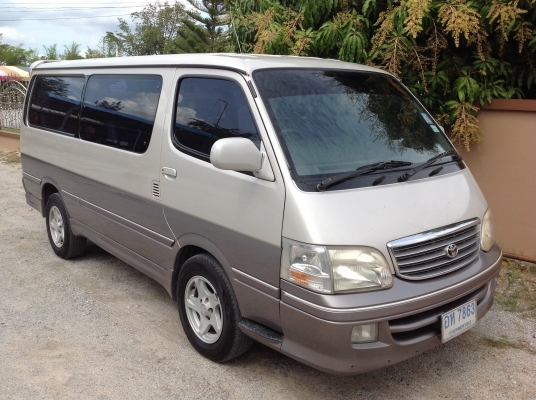 โตโยต้า รถตู้ ไฮเอช หัวจรวด ตัวประกอบนอก วางเครื่องโตโยต้าดีเซล1KZ 3000 กลางปีที่แล้ว เกียร์ออโต้ ขับสบาย