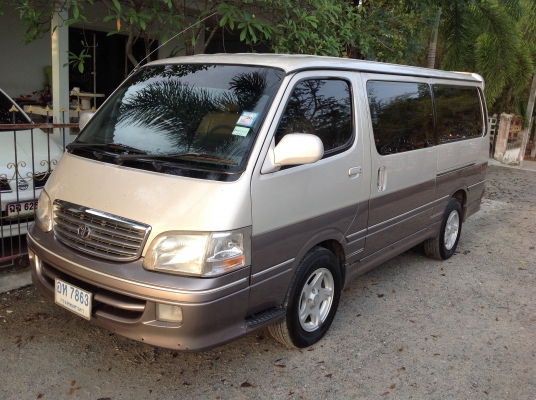 โตโยต้า รถตู้ ไฮเอช หัวจรวด ตัวประกอบนอก วางเครื่องโตโยต้าดีเซล1KZ 3000 กลางปีที่แล้ว เกียร์ออโต้ ขับสบาย