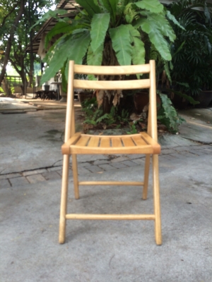 เก้าอี้พับไม้ยางพารา ขายด่วน
