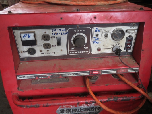 ตู้เชื่อมสนาม พร้อมเครื่องปั่นไฟ  Shindawa  มือสองนอก