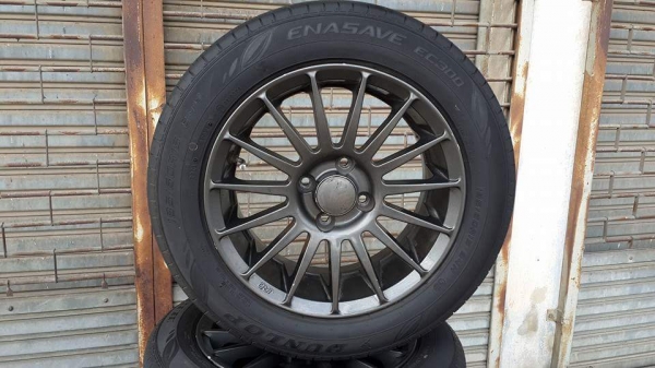 OZ Racing ขอบ 15 4รู100 พร้อมยางปี14 Dunlop OZ Racing ขอบ 15 4รู100 พร้อมยางปี14 Dunlop