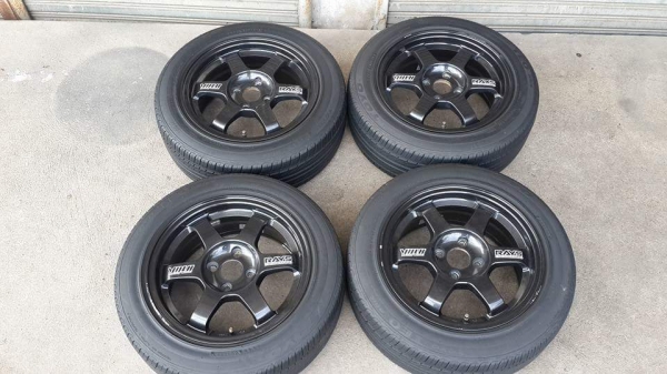 TE37 ขอบ 15 4/100 ยาง TOYO ปี13