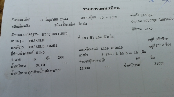 ขายรถสิบล้อ 2 เพลา เป็นรถบรรทุกน้ำส่ากระทิงแดง พร้อมแม่ลูกพ่วง ลูก2คาน เครื่อง 260 แรงม้า ราคา 1200000 บาทติดต่อ 092-6527322 ขายรถสิบล้อ 2 เพลา เป็นรถบรรทุกน้ำส่ากระทิงแดง พร้อมแม่ลูกพ่วง ลูก2คาน เครื่อง 260 แรงม้า ราคา 1200000 บาทติดต่อ 092-6527322