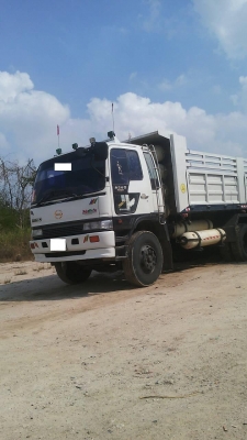 10ล้อดั้มแม่ลูก HINO FM3Mปี48 ติดก็าซ CNG เครื่องเดิมM10C