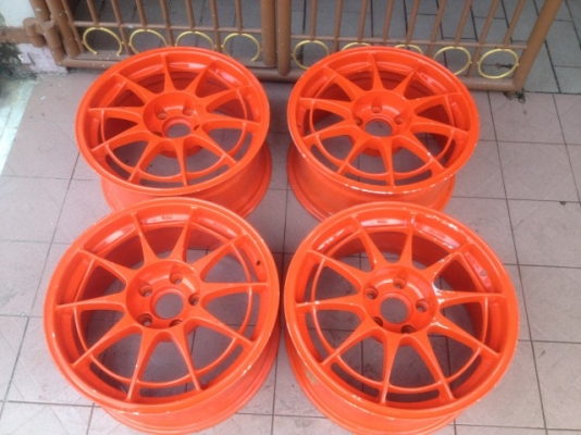 ล้อเเท้ ENKEI NT03 17กว้าง8นิ้วอ๊อฟ35ทั้ง4ลูกมาจากสีเเบบนี้เรยเดิมๆตามรูป