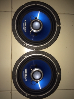 ลำโพง Alpine DDS-162D 2ทาง 6.5นิ้ว 160W โครงหล่อ แม่เหล็กนีโอ กรวยโพลี เสยีงกลางแหลมชัด เบสนุ่มๆ มือ2 ญี่ปุ่น