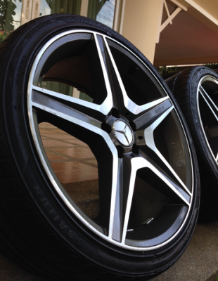 ล้อ AMG Style 6 ขอบ 20 สภาพสวย พร้อมยางปี14 ราคาไม่แพง