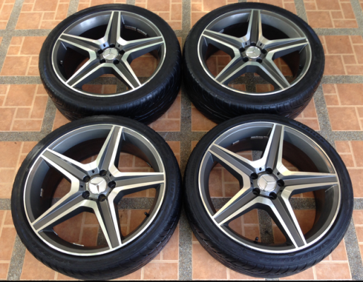 ล้อ AMG Style 6 ขอบ 20 สภาพสวย พร้อมยางปี14 ราคาไม่แพง