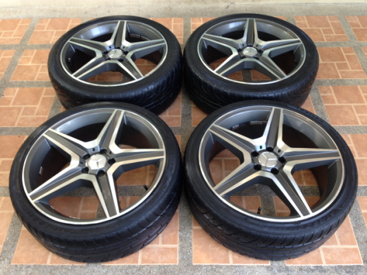 ล้อ AMG Style 6 ขอบ 20 สภาพสวย พร้อมยางปี14 ราคาไม่แพง