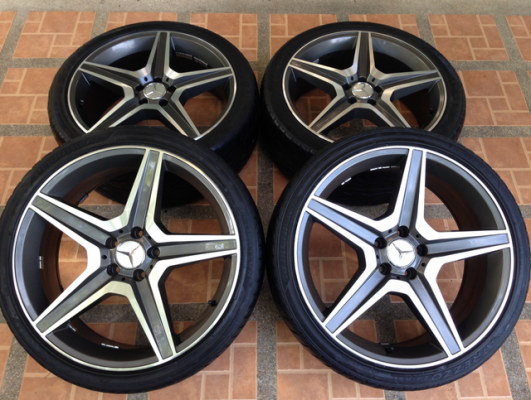 ล้อ AMG Style 6 ขอบ 20 สภาพสวย พร้อมยางปี14 ราคาไม่แพง