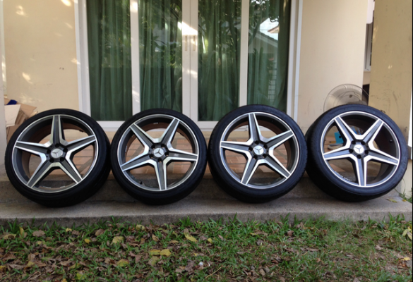 ล้อ AMG Style 6 ขอบ 20 สภาพสวย พร้อมยางปี14 ราคาไม่แพง