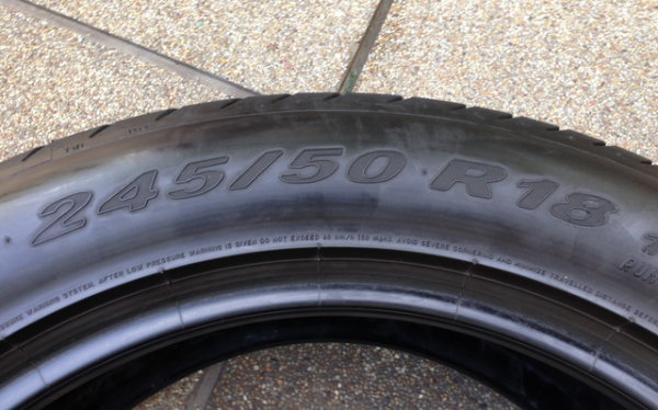 ยาง PIRELLI 245 50 18 ดอกเต็ม สวยคม ไม่มีปะ พร้อมใช้งานยาวๆ ราคาไม่แพง