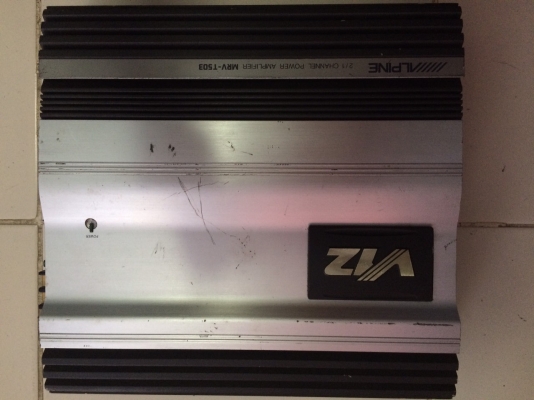 Alpine V12 MRV-T503 300W RMS /1CH หรือ 75W/ 2CH 4โอห์ม ครอสโอเวอร์ในตัว มือ2 ญี่ปุ่น