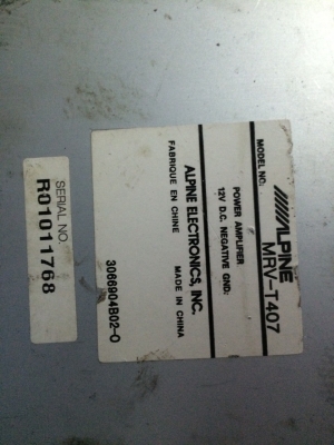 Alpine V12 MRV-T407 2CH 140W-1CH หรือ 75W-2CH ครอสโอเวอร์ในตัว มือ2 ญี่ปุ่น Alpine V12 MRV-T407 2CH 140W-1CH หรือ 75W-2CH ครอสโอเวอร์ในตัว มือ2 ญี่ปุ่น