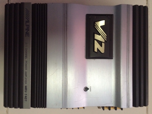 Alpine V12 MRV-T407 2CH 140W-1CH หรือ 75W-2CH ครอสโอเวอร์ในตัว มือ2 ญี่ปุ่น