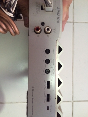 ADDZEST APA2104 2CH MAX 125W-1CH หรือ50W-2CH ครอสโอเวอร์ในตัว มือ2 ญี่ปุ่น