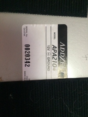 ADDZEST APA2104 2CH MAX 125W-1CH หรือ50W-2CH ครอสโอเวอร์ในตัว มือ2 ญี่ปุ่น