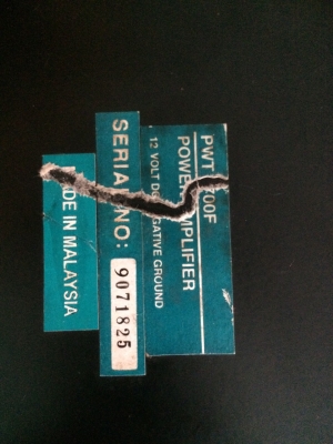 TYPHOON PWT700F RMS 50WX4CH ขับSUB ครอสโอเวอร์ในตัว มือ2 ญี่ปุ่น