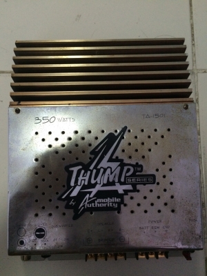 POWER AMP THUMP TA-1501 350W 2CH ขับSUB มือ2 ญี่ปุ่น