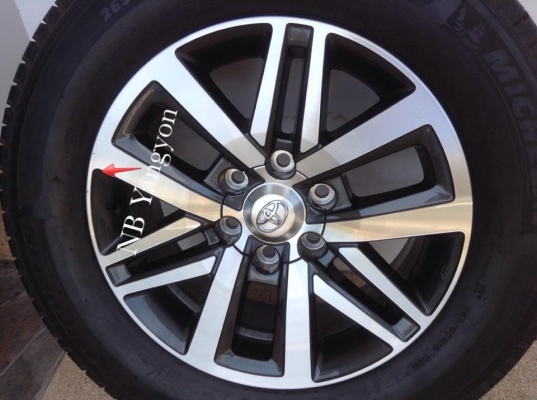 ล้อแม้ก New Fortuner ขอบ 18 ถอดป้ายแดง พร้อมยาง 265-60-18 ปี15