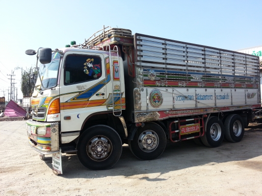 ขายHino mega 12ล้อ ดั้ม อู่เบิ้ม กระบะปรีเนียม ชุดใหญ่ ปี2546