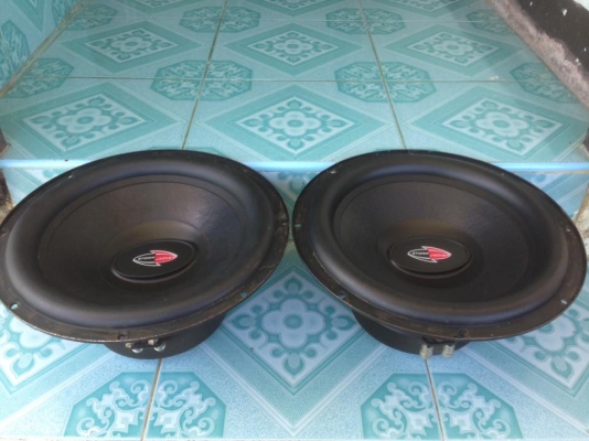 ซับ12&quot; Strom jacker มือสองปั้มว้อยเดี่ยวสภาพสวย เบสฟังดีมาก ขายคู่ละ 1350 บาท