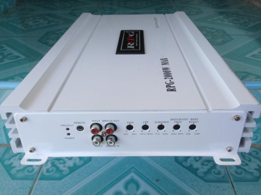 แอมป์คลาสดี RPG 2000W มือสองสภาพสวย เดิมๆไม่เคยซ่อม ไม่กินไฟมาก ขับซับ10&quot;-12&quot;หล่อได้ ขาย 3150 บาท สนใจ0892425454 อยู่สระบุรีส่งได้