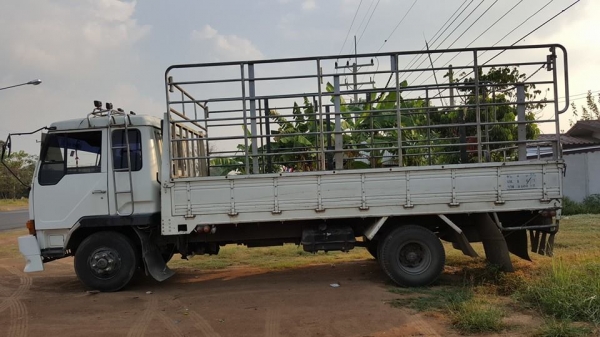 ขาย6ล้อ 165 6D14TF แชชซีสวยเต็มลำ เครื่องดี หัวแค็บ พร้อมคอกเสริมข้าง กระบะคาร์โก้ยาว5.30เมตร แอร์ครบ สภาพพร้มวิ่งงาน พร้อมวิ่งร่อง