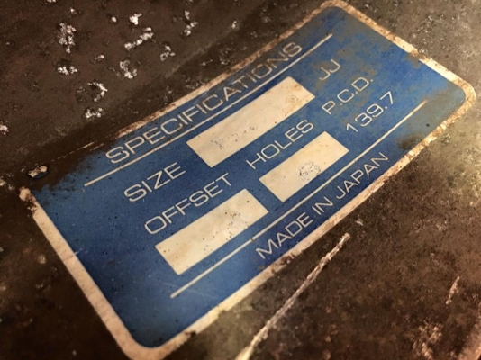 ขายล้อ JAOS VICTRON 2 ชิ้นแท้ 15x7.5" ET-14 6/139.7 สวยๆประมูลญี่ปุ่น