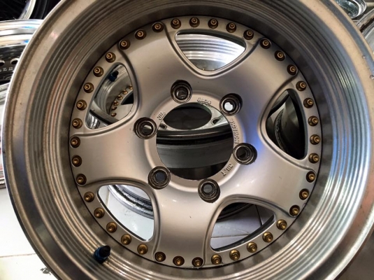 ขายล้อ JAOS VICTRON 2 ชิ้นแท้ 15x7.5" ET-14 6/139.7 สวยๆประมูลญี่ปุ่น