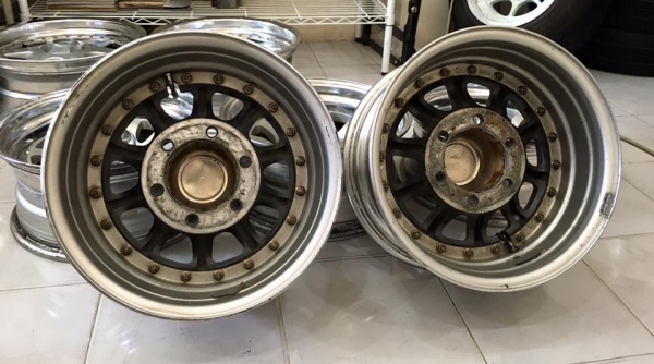 ล้อ WORK CRAG 2 ชิ้นแท้ ขอบ 15x7" ET-13 6/139.7 สวยๆมี 5 วง ประมูลญี่ปุ่น