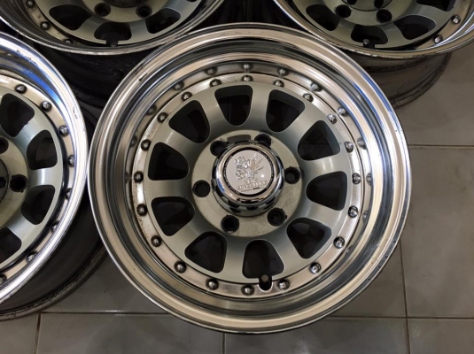 ล้อ WORK CRAG 2 ชิ้นแท้ ขอบ 15x7" ET-13 6/139.7 สวยๆมี 5 วง ประมูลญี่ปุ่น