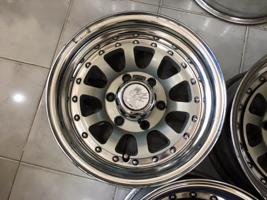 ล้อ WORK CRAG 2 ชิ้นแท้ ขอบ 15x7" ET-13 6/139.7 สวยๆมี 5 วง ประมูลญี่ปุ่น