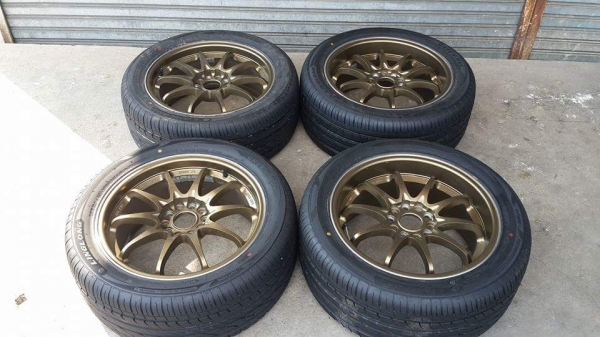 CE28 ขอบ 17 5รู114 หน้า 7.5 หลัง 8.5 พร้อมยางสวยๆปี14