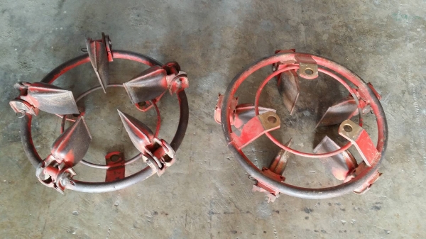 นำเข้าจากญี่ปุ่น ล้อเหล็กเสริมรถพรวนดิน เก่าญี่ปุ่น สภาพดี ไม่เคยใช้งานในไทย