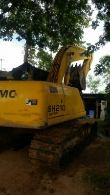 ขาย1,490,000 รถแบคโฮ SUMITOMO SH210-5 9,100 ชัวโมง เครื่องดี ปัมดี ไฟฟ้าครบ แอร์เย็น เล่มทะเบียนรถสวยพร้อมใช้ 090-772-3710 090-772-3708