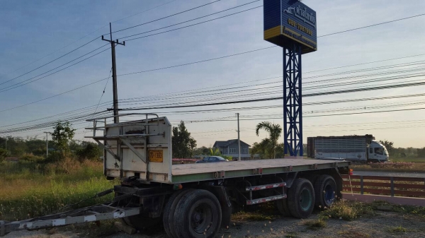 ขาย ลูกพ่วงพื้นเรียบสามมิตรสามเพลาแท้