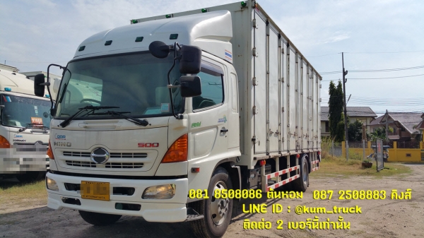 ขาย Hino 500 ปี54 ตู้สิบบานยาว 7.4 เมตร รถใหม่วิ่งน้อย