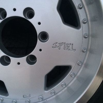 ขายล้อแม็คญี่ปุ่นแท้SPIEL 2ชิ้น6รู139ขอบ16พร้อมยางปัดเงาล้างขี้เกลือแล้ว